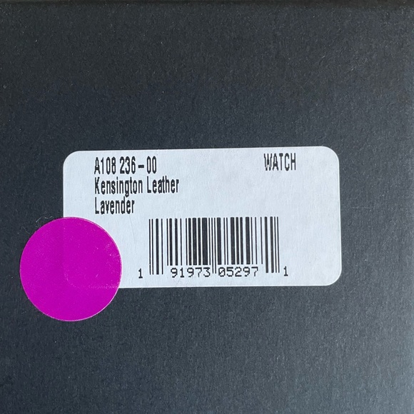 Nixon women’s Kensington watch with a lavender leather band. Brand new with box.